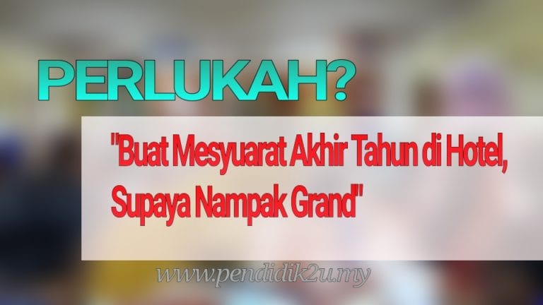 GB Arah Bayar RM200, Nak Buat Mesyuarat Akhir Tahun Kat Hotel