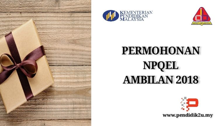 Permohonan NPQEL Ambilan 2018