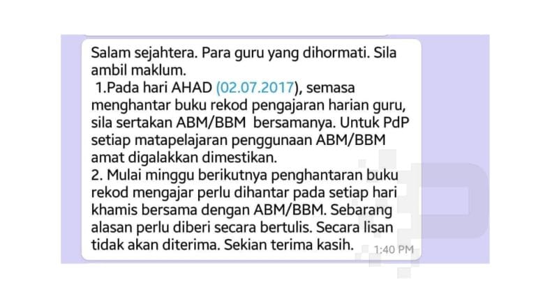 Hantar RPH Bersama BBM?