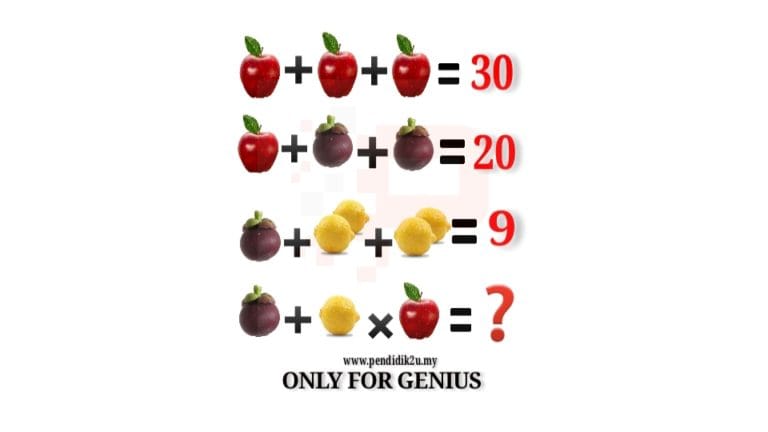Berapa Jawapan Soalan Matematik Ini