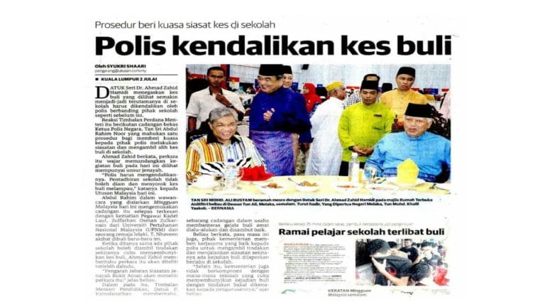 Polis Kendalikan Kes Buli