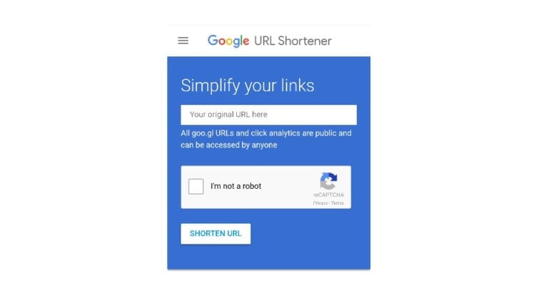 Goo.gl Url Shortener From Googl.com