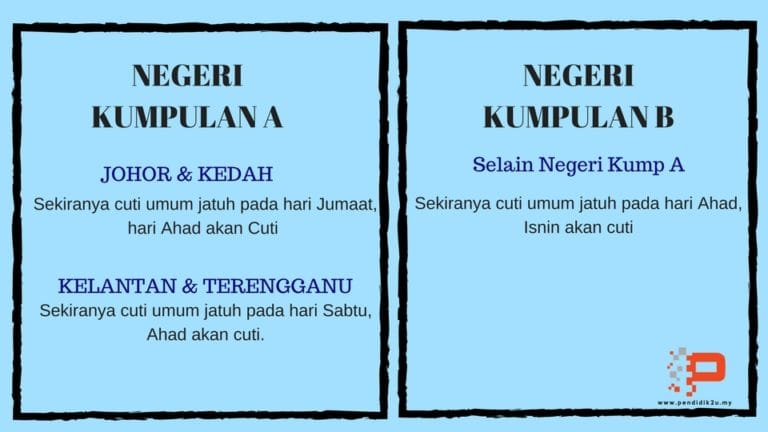 Formula Cuti Berganti Negeri Yang Berbeza