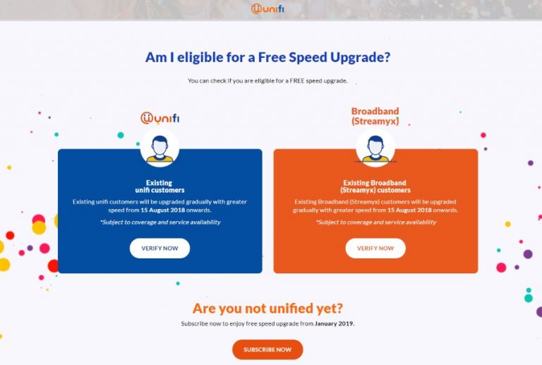 Naik Taraf Streamyx ke Unifi Secara Percuma
