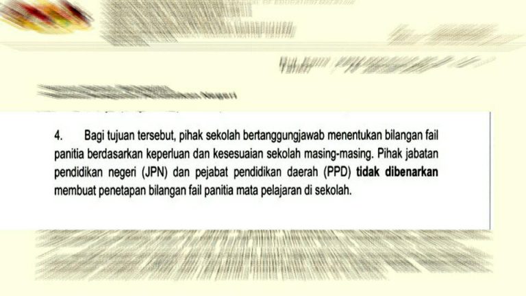 PPD Tidak Dibenarkan Menetapkan Bilangan Fail Panitia
