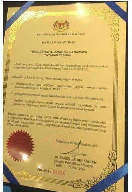 Penjelasan Ikon PAK21