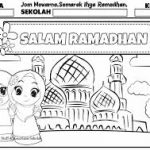 kartun mewarna ramadan