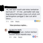 cuti raya ada kelas tambahan