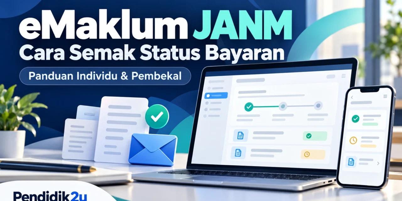 eMaklum JANM: Cara Semak Status Bayaran dan Cetak PDF