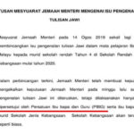 keputusan isu jawi