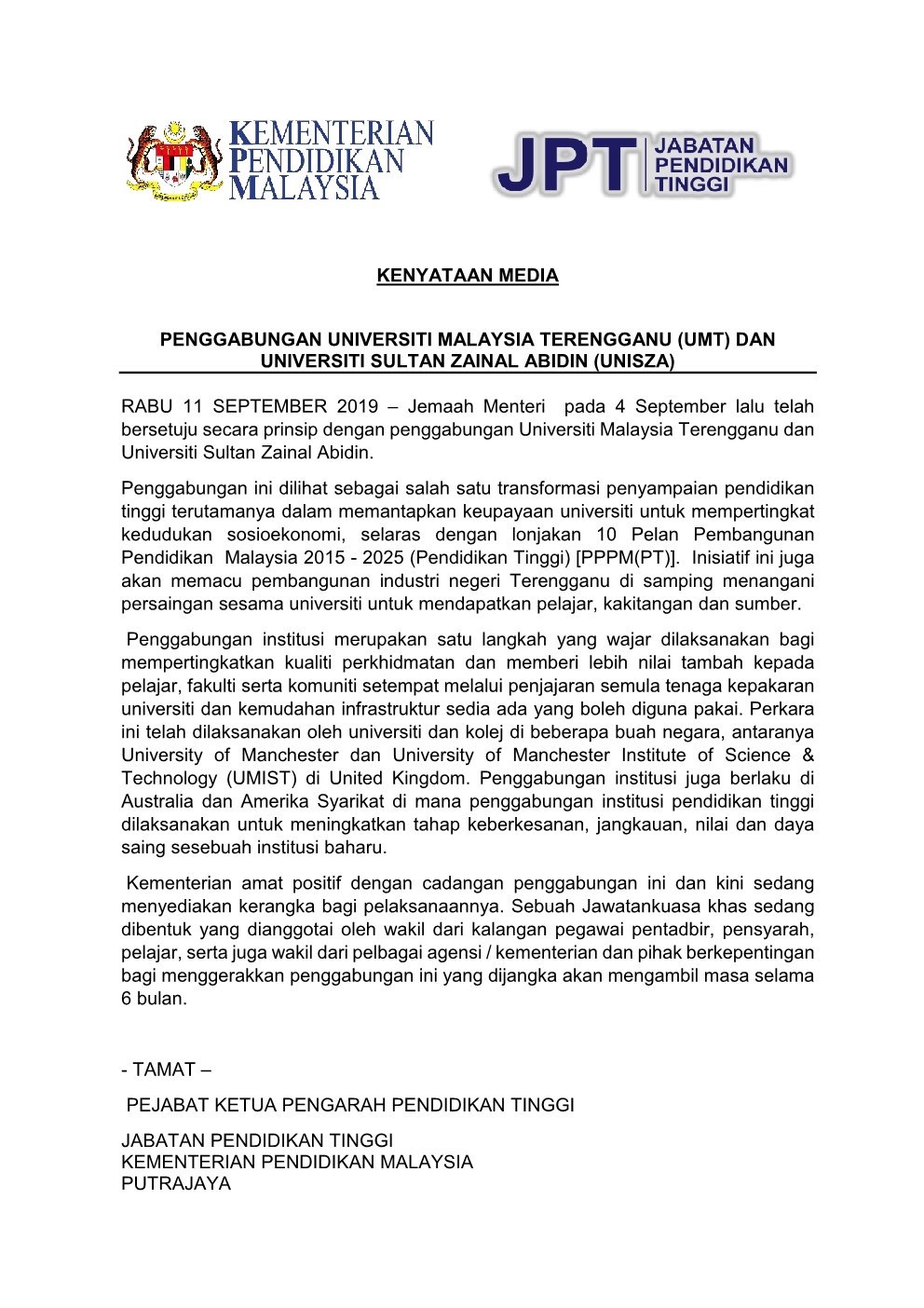 Umt gabung dengan unisza