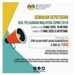 keputusan spm 2020