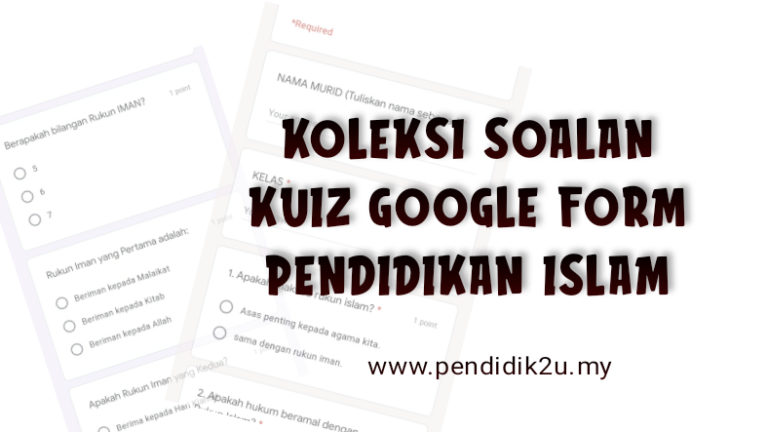 Koleksi Soalan Kuiz Online Pendidikan Islam