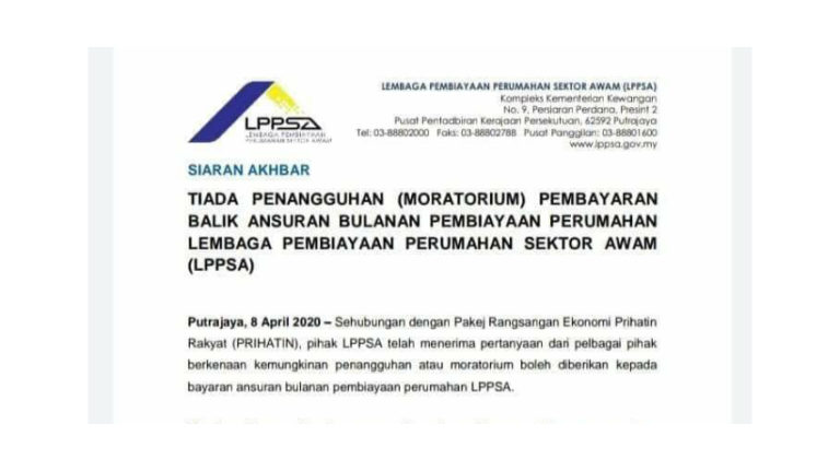 Tiada Penangguhan Bayaran LPPSA