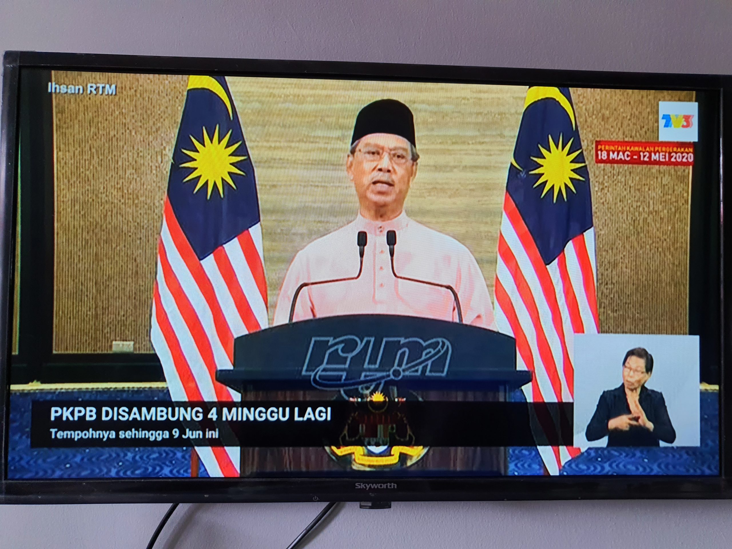 PKPB Disambung Sehingga 4 minggu lagi sehingga 9 Jun