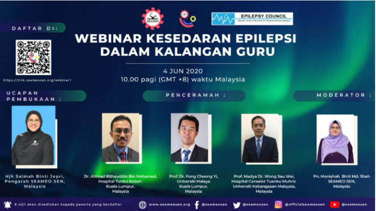 Webinar Kesedaran Epilepsi Dalam Kalangan Guru (Ada Sijil)