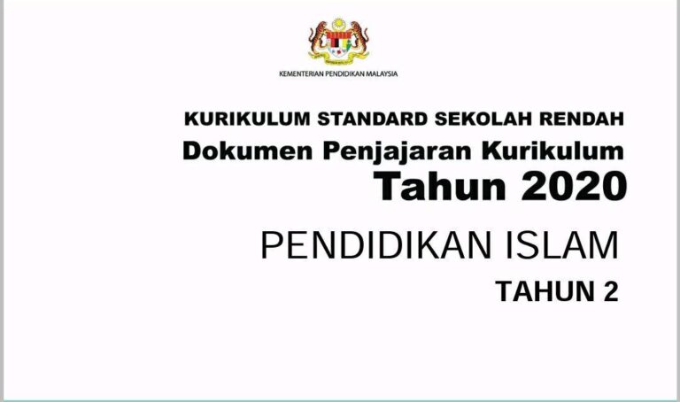 Dokumen Penjajaran Kurikulum Pendidikan (DPK) Islam Tahun 2