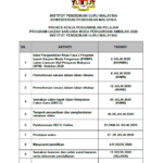 Jadual PISMP Ambilan 2