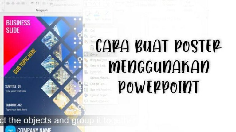 Cara Mudah Buat Poster Menggunakan Powerpoint