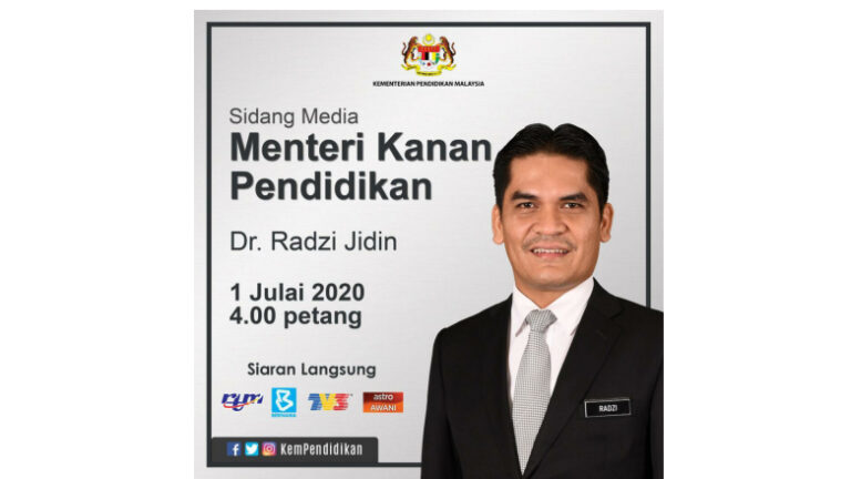 Sidang Media Menteri Kanan Pendidikan 4 Petang Ini