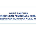 GARIS PANDUAN PENGURUSAN PEMBUKAAN SEMULA INSTITUT PENDIDIKAN GURU