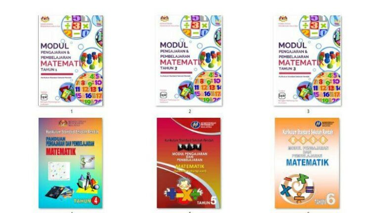 Modul Pengajaran dan Pembelajaran Matematik Tahun 1 hingga 6