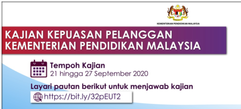 Kajian Kepuasan Pelanggan Kementerian Pendidikan Malaysia 2020