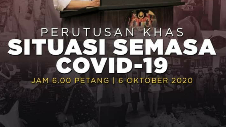 Perutusan Khas Perdana Menteri Situasi Semasa Covid-19 6 Petang Ini