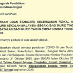ujian segak dibatalkan