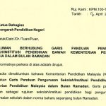 Garis panduan sekolah ramadan