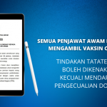 Penjawat awam wajib ambil vaksin