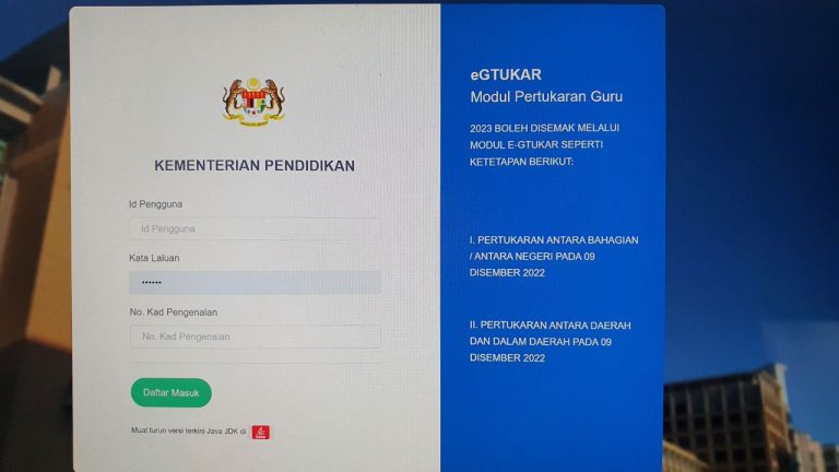 Semakan eGtukar 9 Dis 2022 10 malam