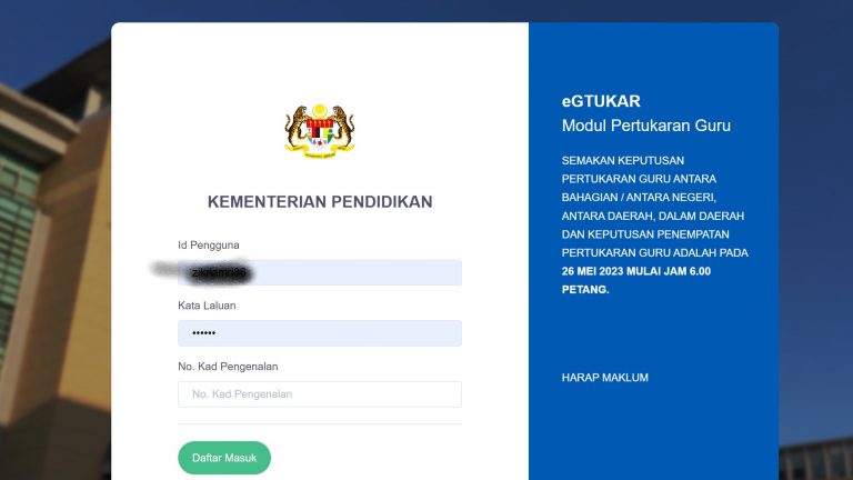 Keputusan eGtukar Sesi Jun 2023