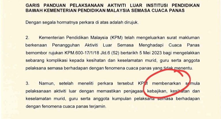 Aktiviti Luar Semasa Musim Panas Dibenarkan, Mengikut Garis Panduan