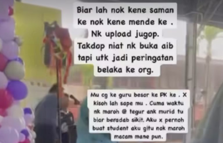 JPNT Siasat Kes Guru lempang, tolak murid kerana tak berdiri tegak masa perhimpunan
