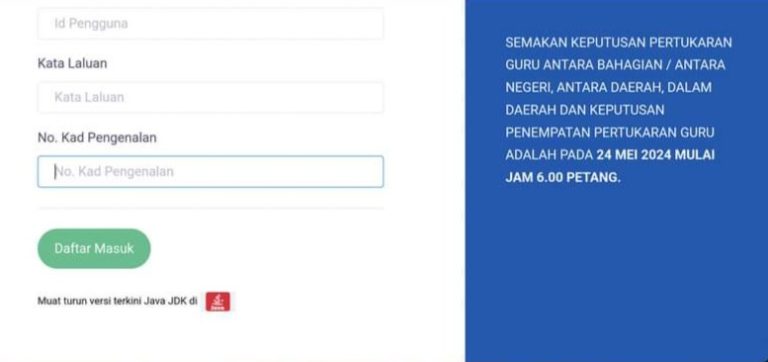Keputusan eGtukar Sesi Jun 2024 boleh disemak Jam 6