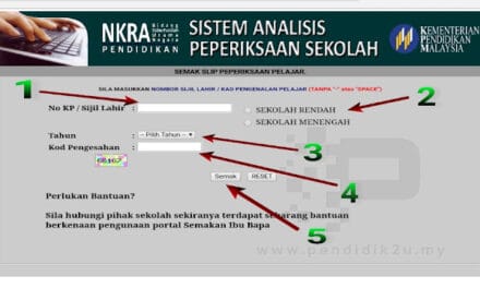 Saps Ibu Bapa Semak Keputusan Peperiksaan