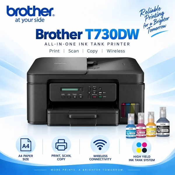 Pencetak Brother T730DW — lihat di Shopee