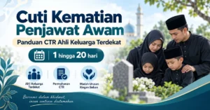 Ilustrasi Cuti Kematian Penjawat Awam dan panduan CTR Kelompok ahli keluarga terdekat