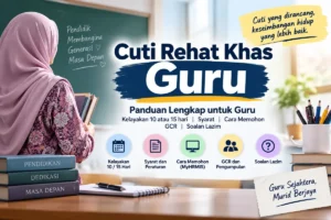 Cuti Rehat Khas Guru: panduan kelayakan 10 atau 15 hari, syarat, GCR dan permohonan