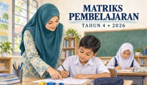 Guru membimbing murid dalam persediaan Matriks Pembelajaran Tahun 4 2026