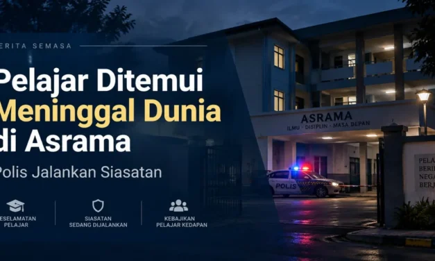 Pelajar Lelaki Ditemui Meninggal Dunia di Asrama Sekolah, Polis Jalankan Siasatan