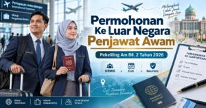 Permohonan ke luar negara penjawat awam: panduan Pekeliling Am Bil. 2 Tahun 2026, HRMIS, cuti dan insurans