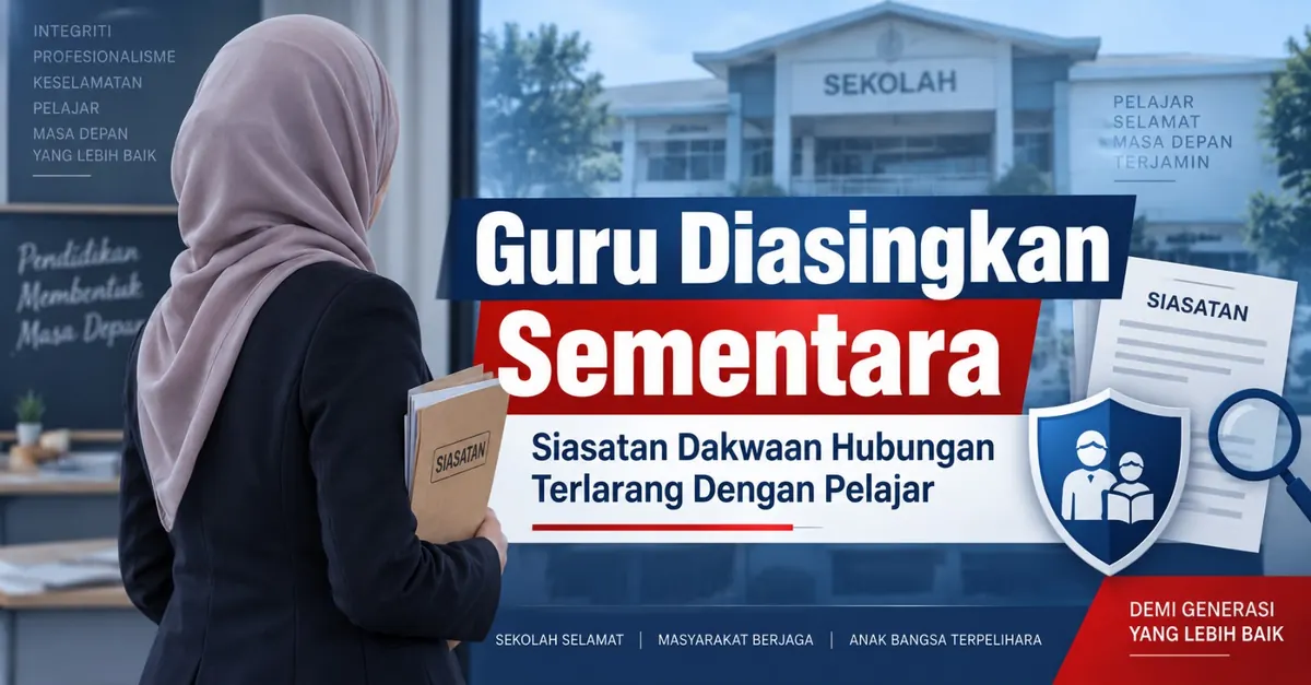 Guru Didakwa Jalin Hubungan Terlarang dengan Pelajar Diasingkan Sementara – KPM
