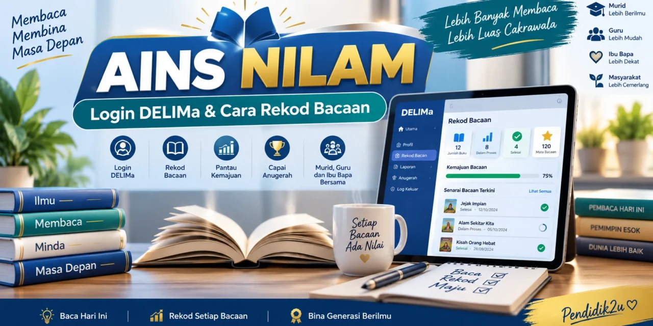 Ains Nilam: Cara Login dan Rekod Buku
