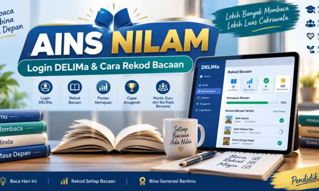 Ains Nilam: Cara Login dan Rekod Buku