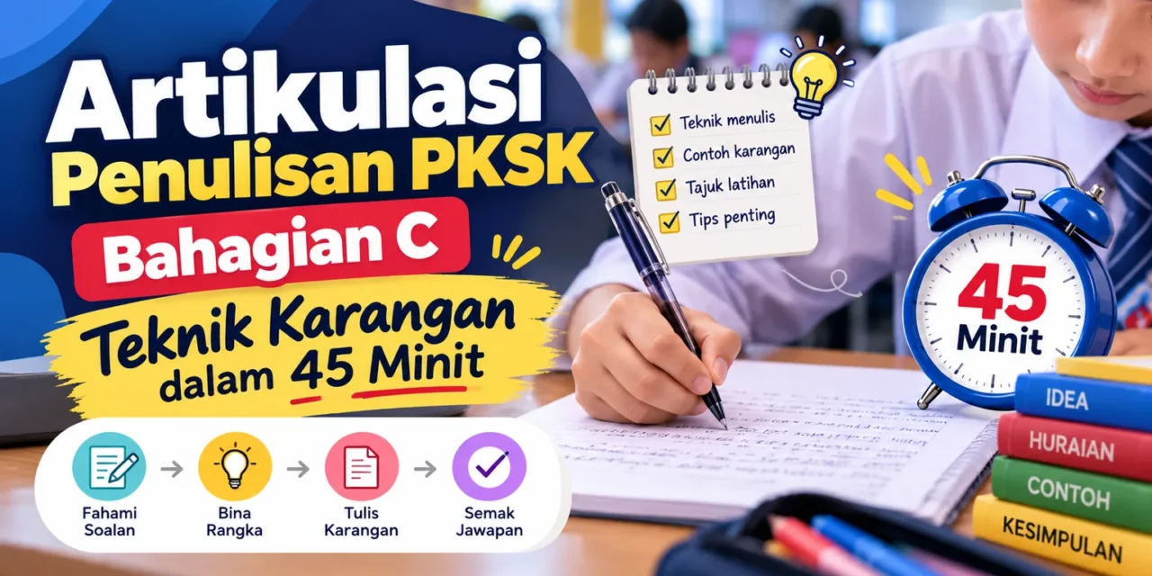 Artikulasi Penulisan PKSK Bahagian C: Teknik Karangan dalam 45 Minit