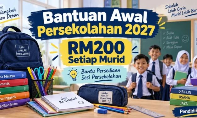 Bantuan Awal Persekolahan RM200 Tahun 2027: Kelayakan, Tarikh Bayaran dan Cara Terima