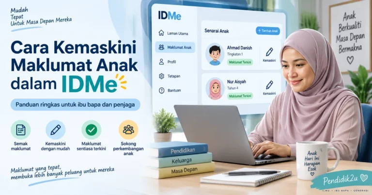 Cara Kemaskini Maklumat Anak dalam IDMe KPM: Panduan Lengkap Ibu Bapa