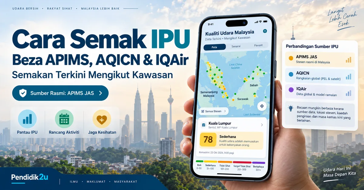 Cara Semak IPU Terkini: Beza Bacaan APIMS, AQICN dan IQAir